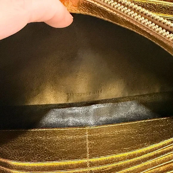Saint Laurent Metallic Gold Calfskin Kate Clutch/Crossbody - Picture 12 of 12
